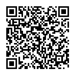 横在三角马背上的典半眯着眼睛看着蔚蓝的天空和远处起伏的山脉二维码生成