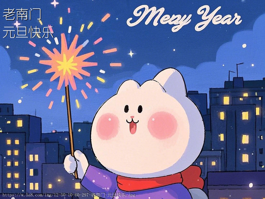 老南门元旦快乐搞笑图片
