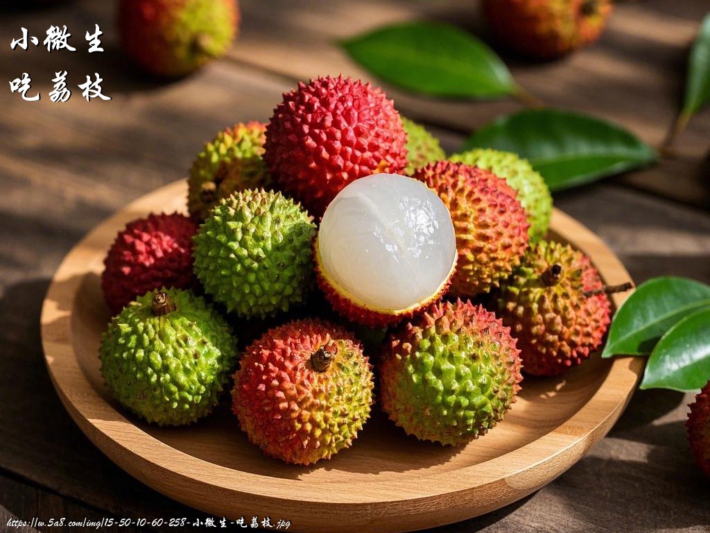 小微生吃荔枝搞笑图片