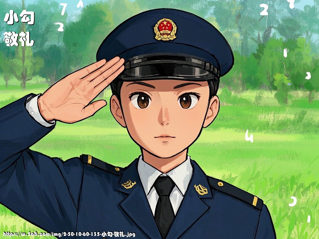 小勾敬礼搞笑图片