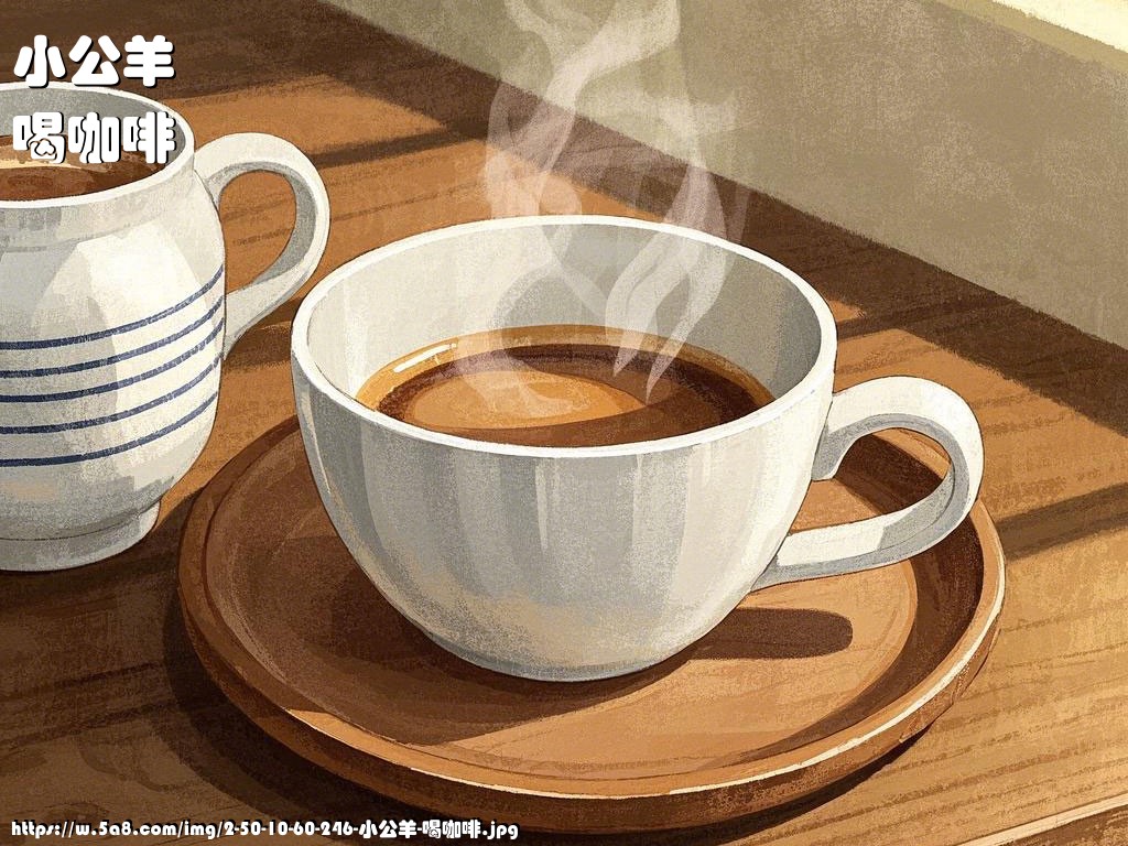 小公羊喝咖啡搞笑图片