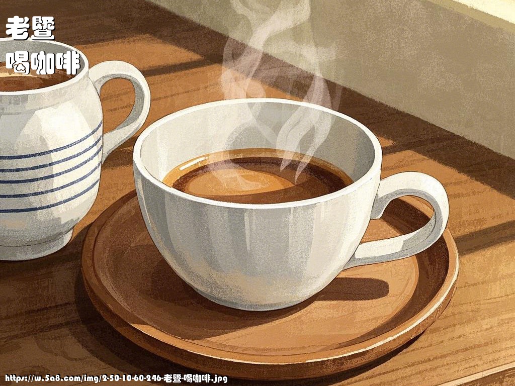 老暨喝咖啡搞笑图片