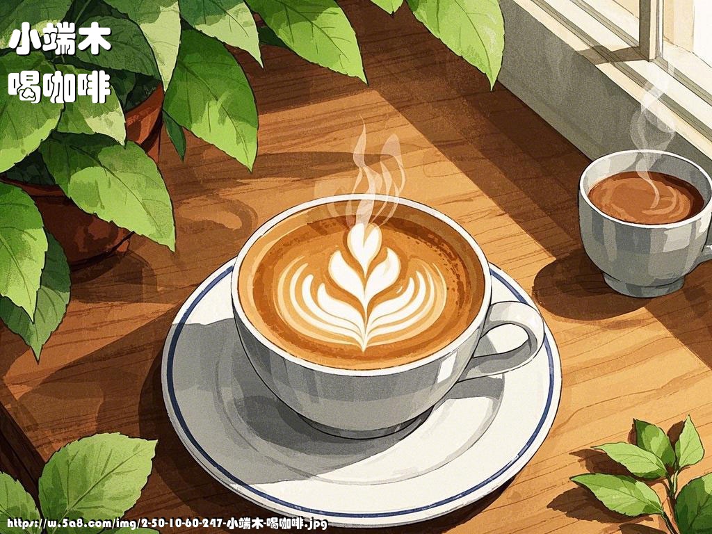 小端木喝咖啡搞笑图片