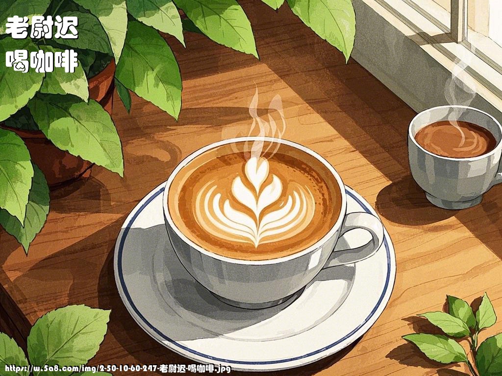 老尉迟喝咖啡搞笑图片