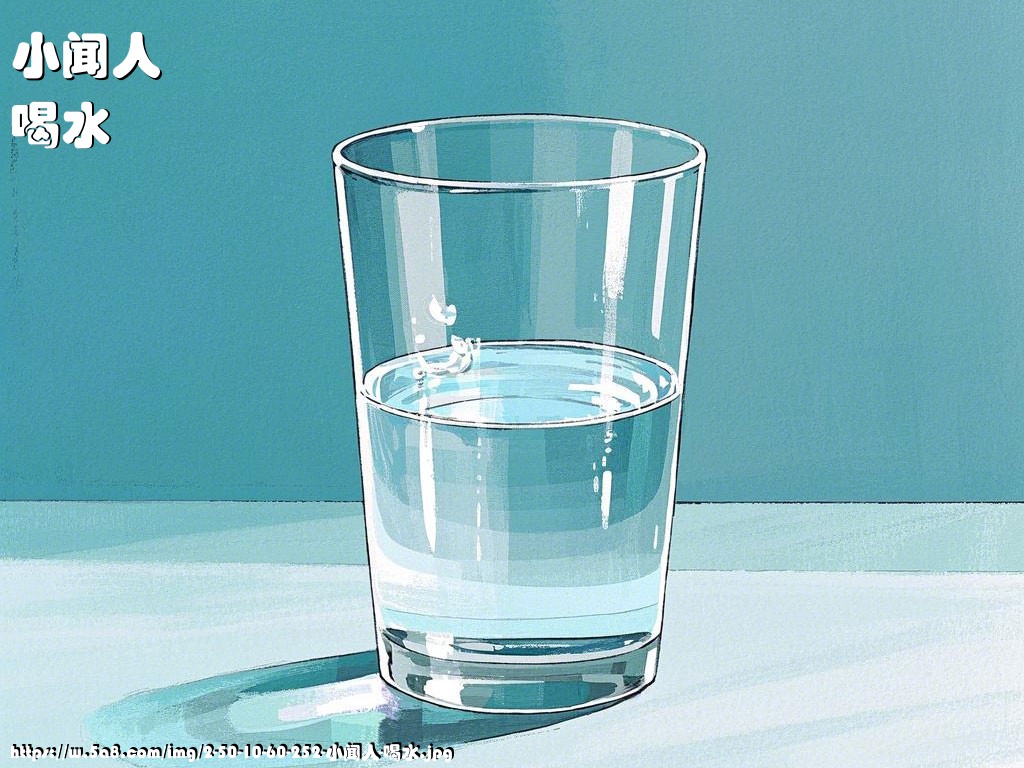 小闻人喝水搞笑图片