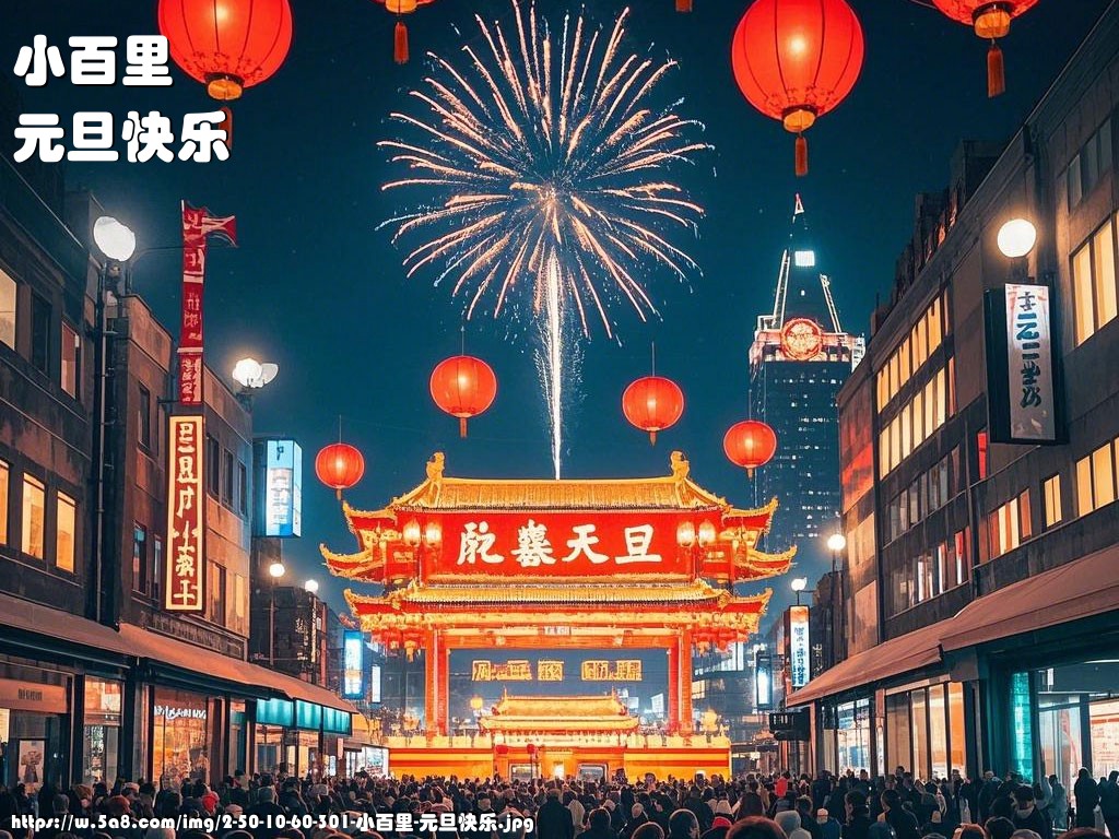 小百里元旦快乐搞笑图片