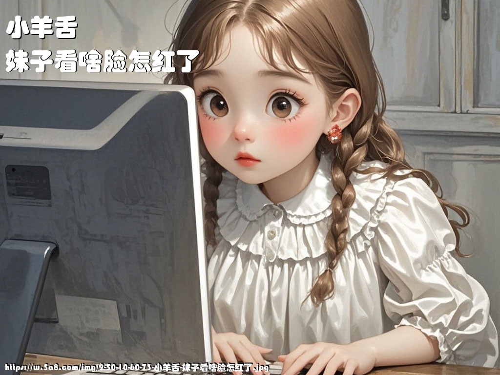 小羊舌妹子看啥脸怎红了搞笑图片