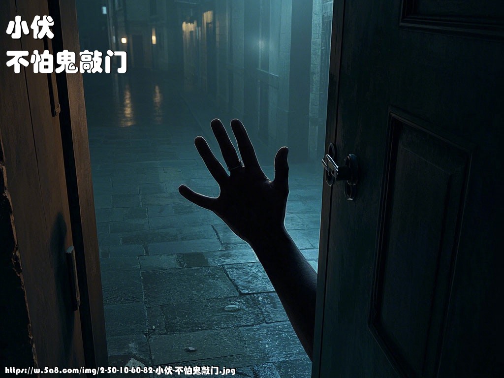 小伏不怕鬼敲门搞笑图片