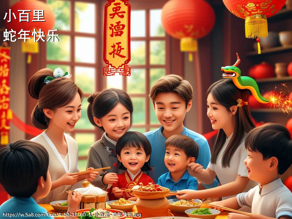 小百里蛇年快乐搞笑图片