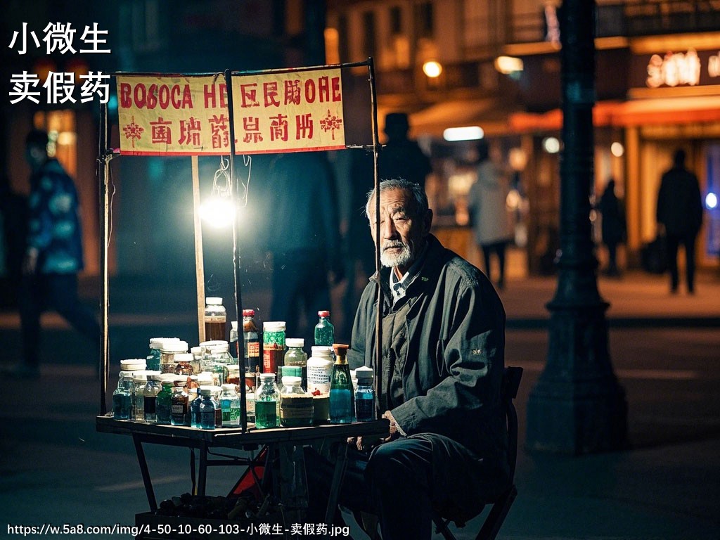 小微生卖假药搞笑图片