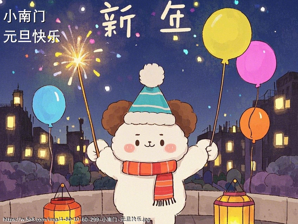 小南门元旦快乐搞笑图片