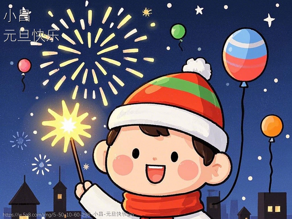 小昌元旦快乐搞笑图片