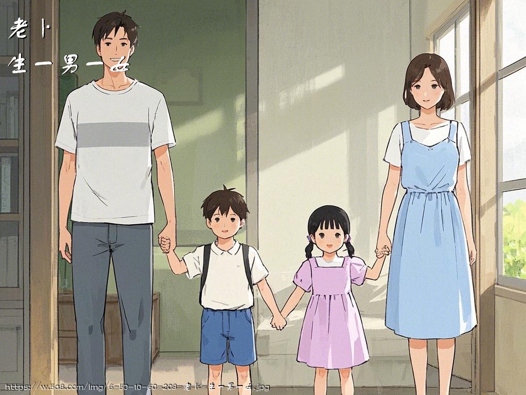 老卜生一男一女搞笑图片