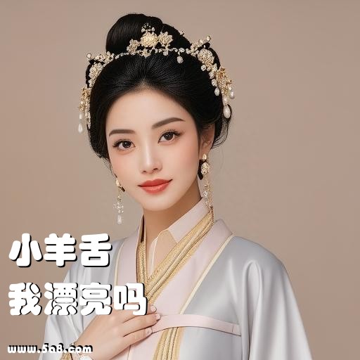 我漂亮吗小羊舌搞笑图片