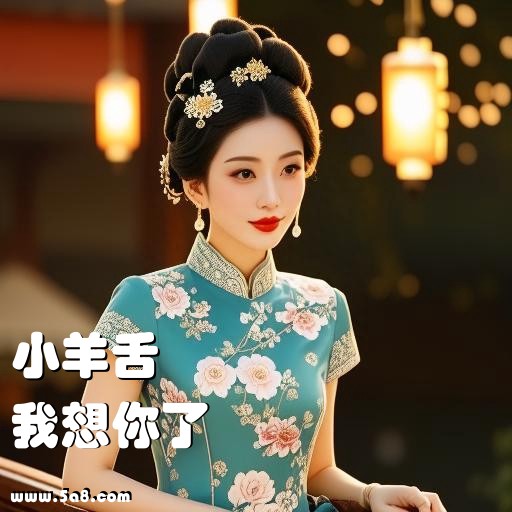 我想你了小羊舌搞笑图片