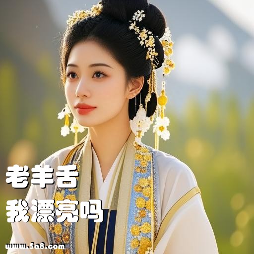 我漂亮吗老羊舌搞笑图片