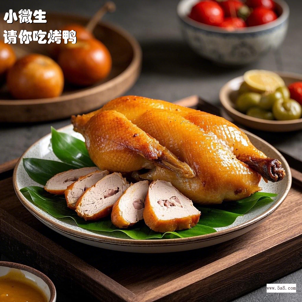 请你吃烤鸭小微生搞笑图片