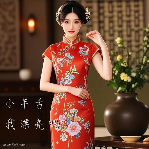 我漂亮吗小羊舌搞笑图片