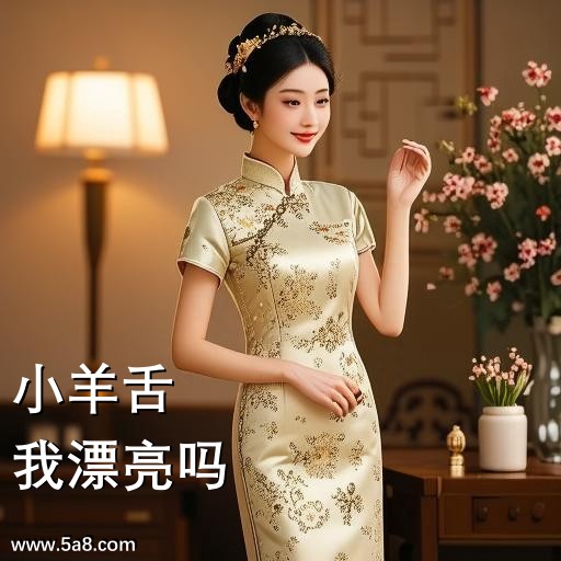 我漂亮吗小羊舌搞笑图片